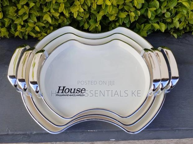 3pcs Set Acrylic Serving Tray-3shapes - thumbnail 3