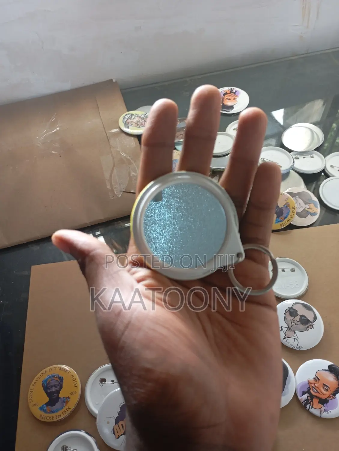Custom Keyholders With Mirror Back, 58mm