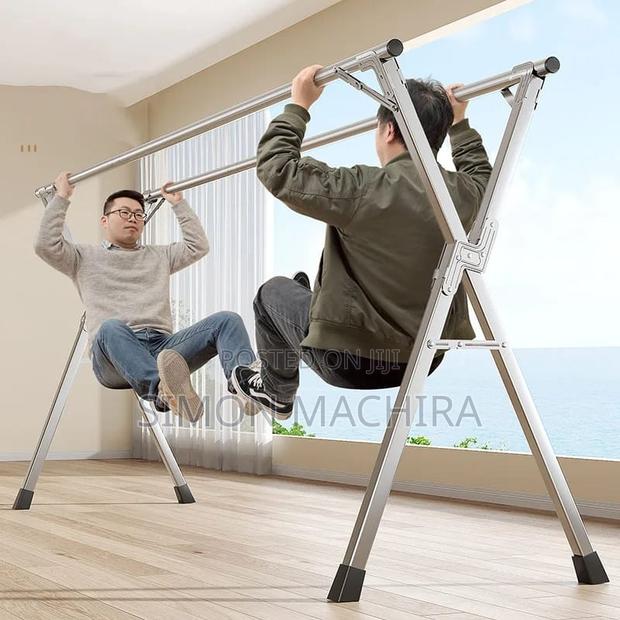 Double Outdoor Cloth Rail - main view