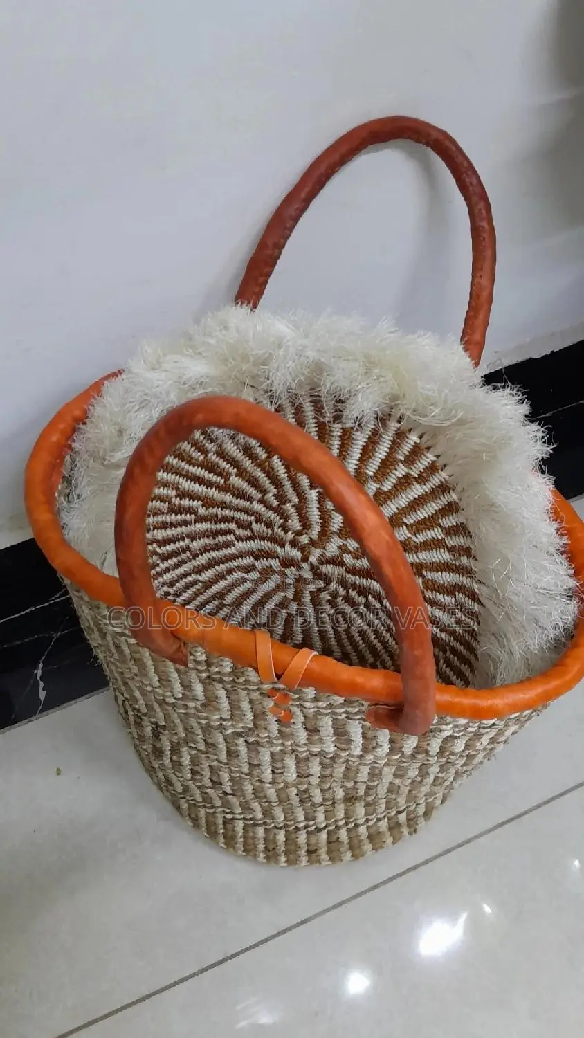 Basket Sisal With 6 Tables Mats