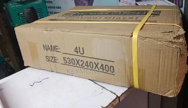 Black 4U CCTV/Network Cabinet - main view