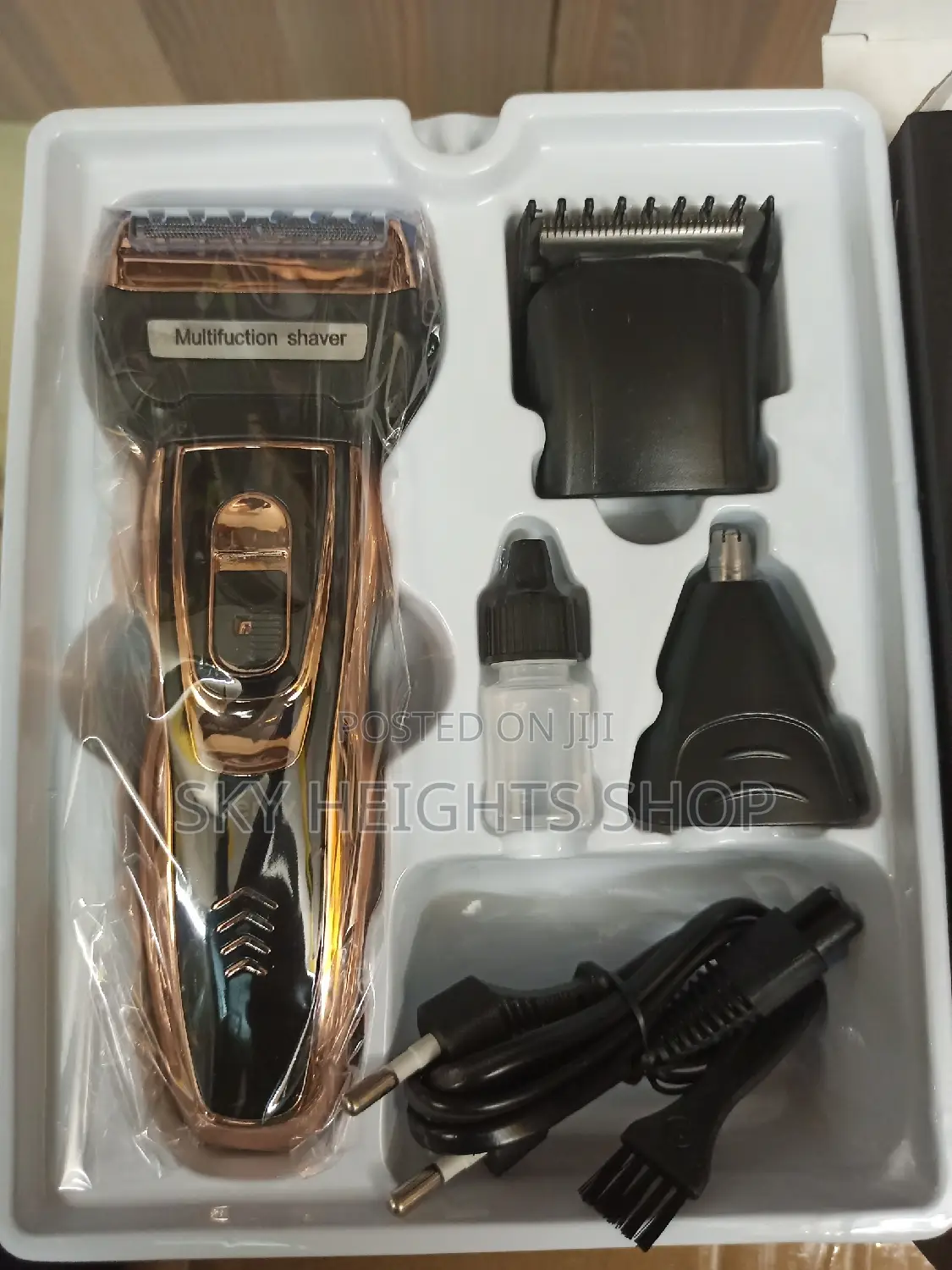 3in1 Geemy Hair Clipper Shaver With 3 Interchangeable Heads