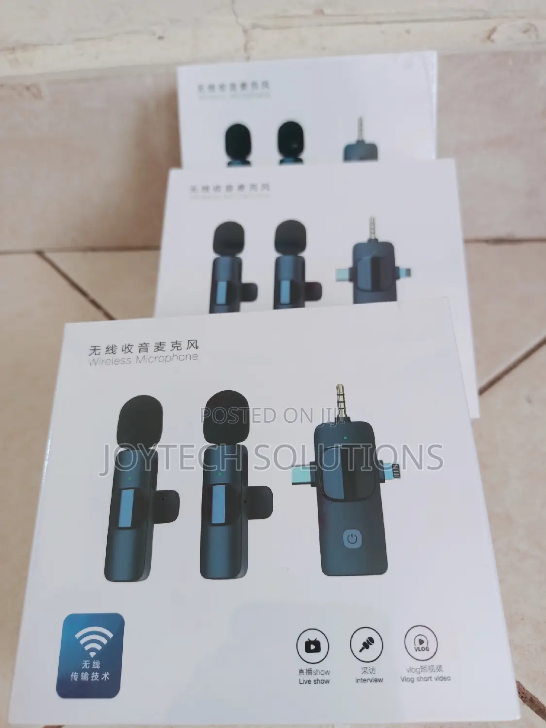 New Hot Selling -3in1 Lavalier Wireless Microphone