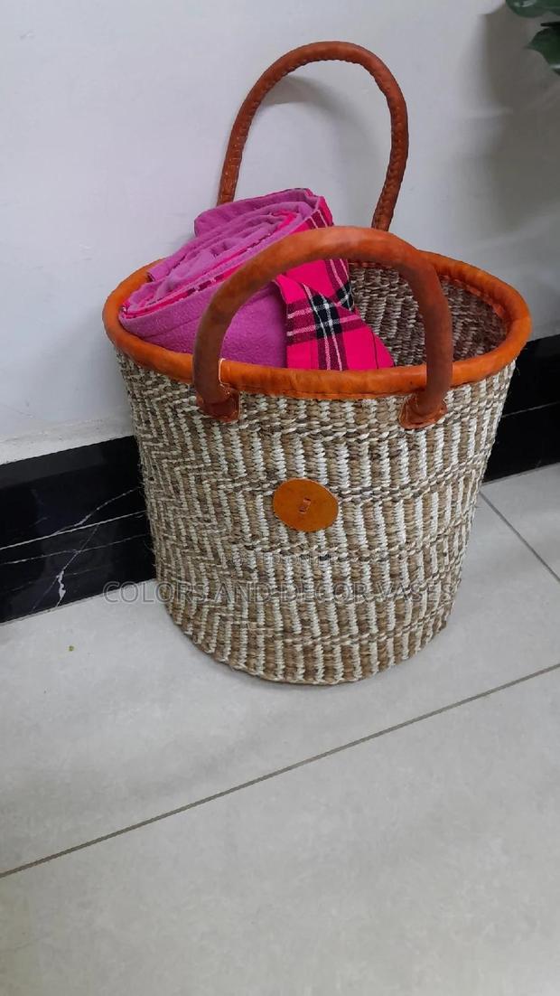 Size 12 Baskets With Leathered Handles Is KSH 1500. - main view