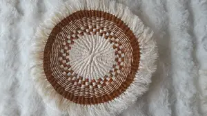 Sisal Mat 12 Inches Brown White