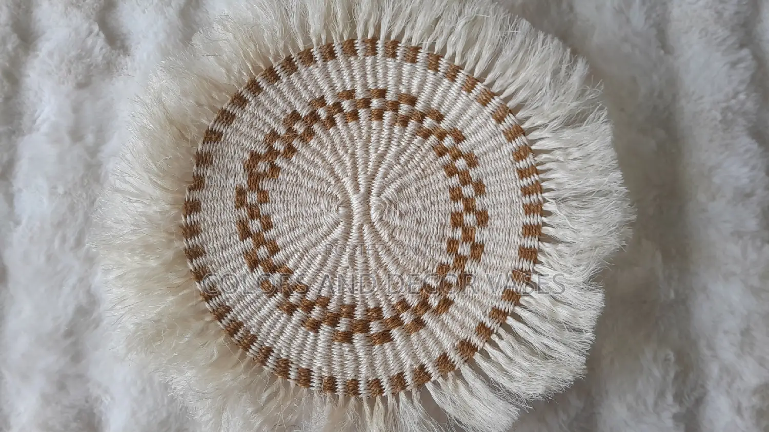 Flowered White Table Mats