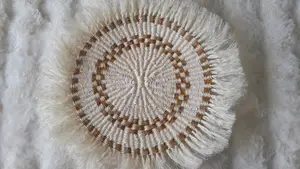 Flowered White Table Mats