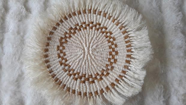 Flowered White Table Mats - main view