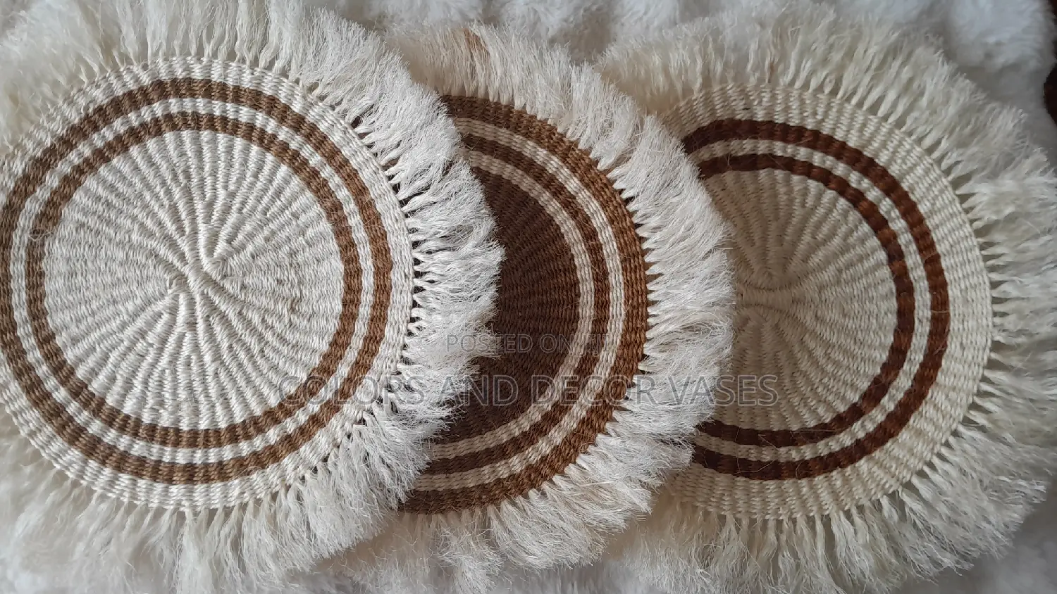 Wall Decor Mats Handmade Sisal 12 Inches