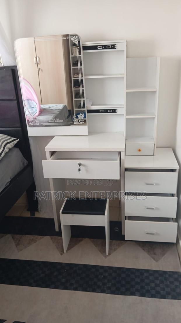 European Imported Dressing Table With a Sliding Mirror
