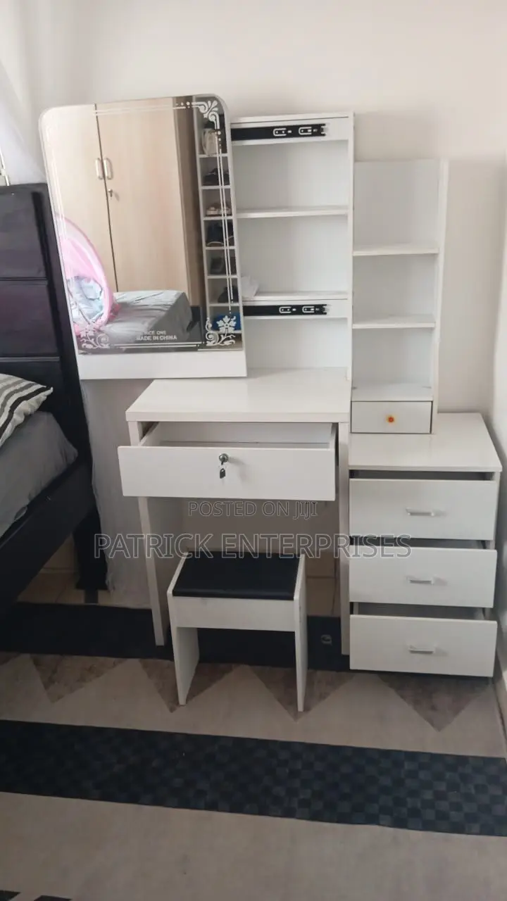 European Imported Dressing Table With a Sliding Mirror