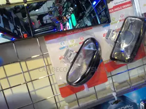 Round and Flat Side Mirror Top Wide Angle Mirror