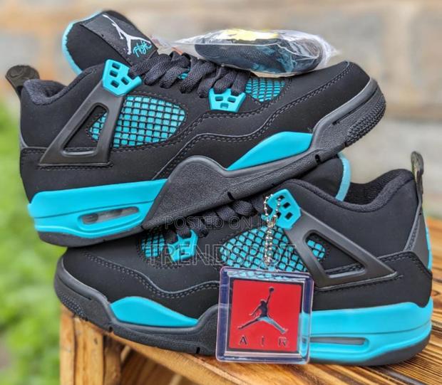 Thunder Blue Jordan 4s - main view
