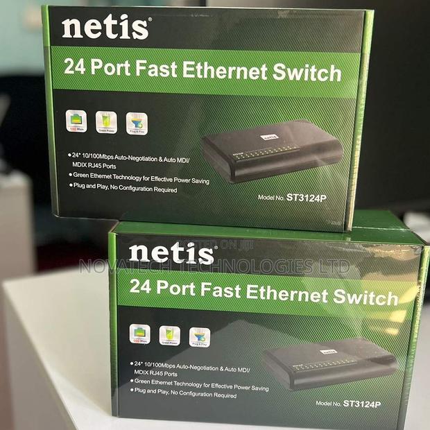 Netis 24 Ports Fast Ethernet St3124p 100mbps Network Switch - main view