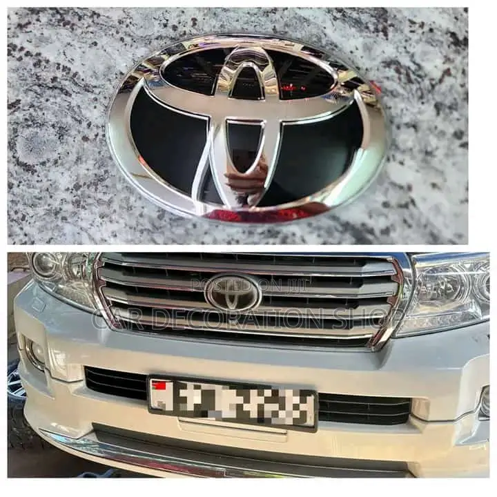 Grill Replaced With Front Toyota Grill Logo