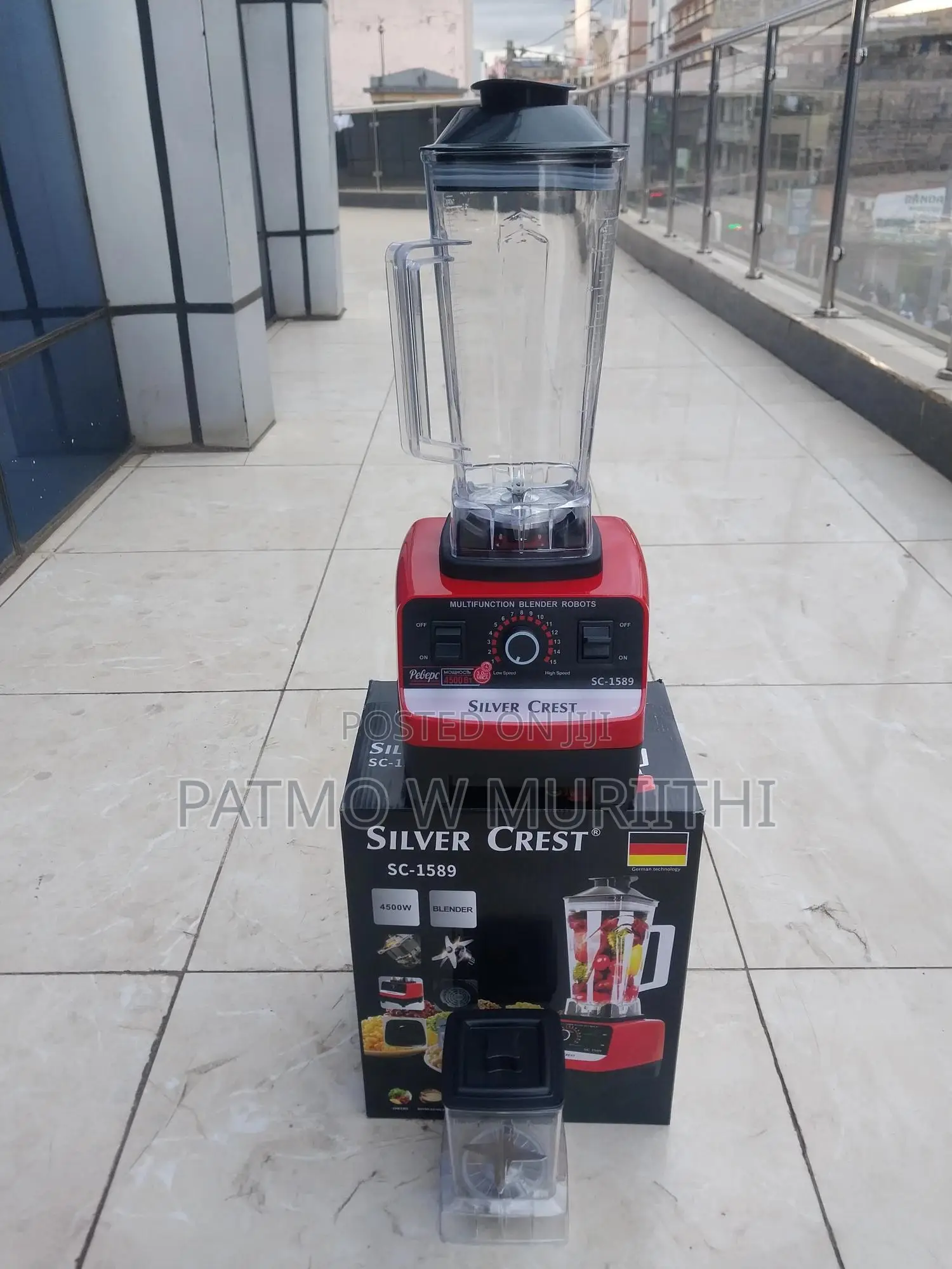 Blender, Silver Crest 2in1 Blender 4500W 2L
