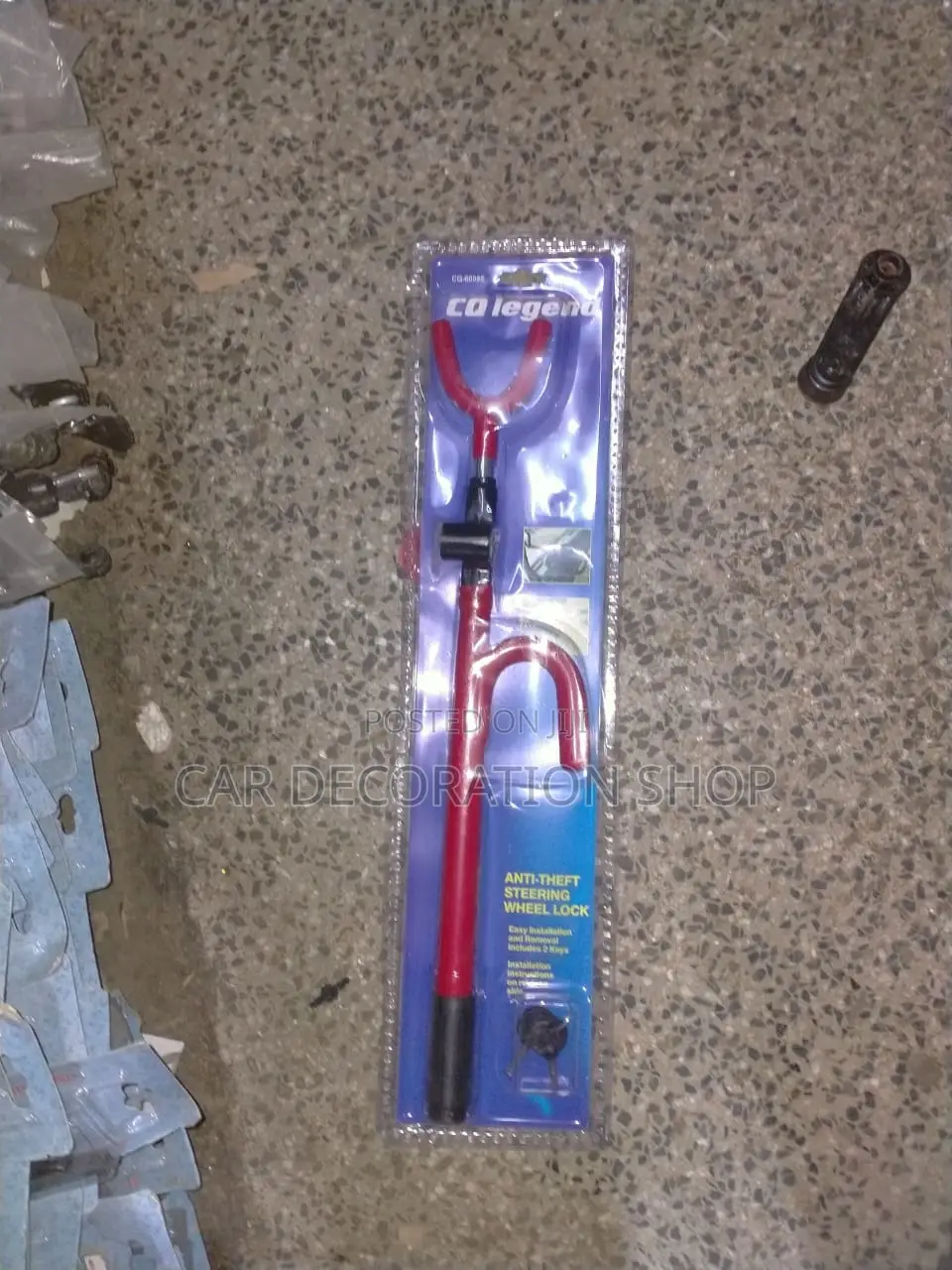 Security Red Steering Wheel Antitheft Lock