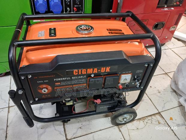 6.5 Kva Cigma UK Petrol Generator - main view