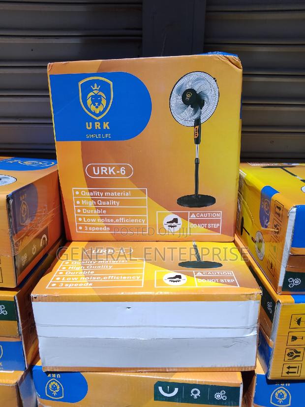 Fan, Standing Fan, Urk 16inches Black Standing Fan