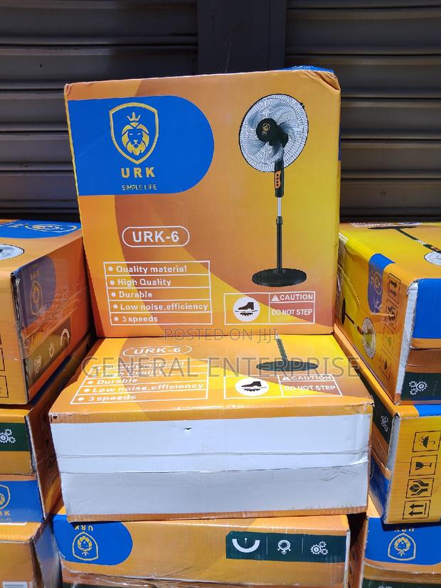 Fan, Standing Fan, Urk 16inches Black Standing Fan