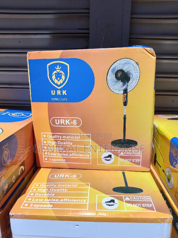 Fan, Standing Fan, Urk 16inches Black Standing Fan