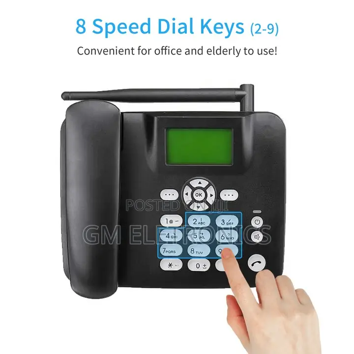 GSM Landline Fixed Wireless Phone FWP Sim Card F317[Black]