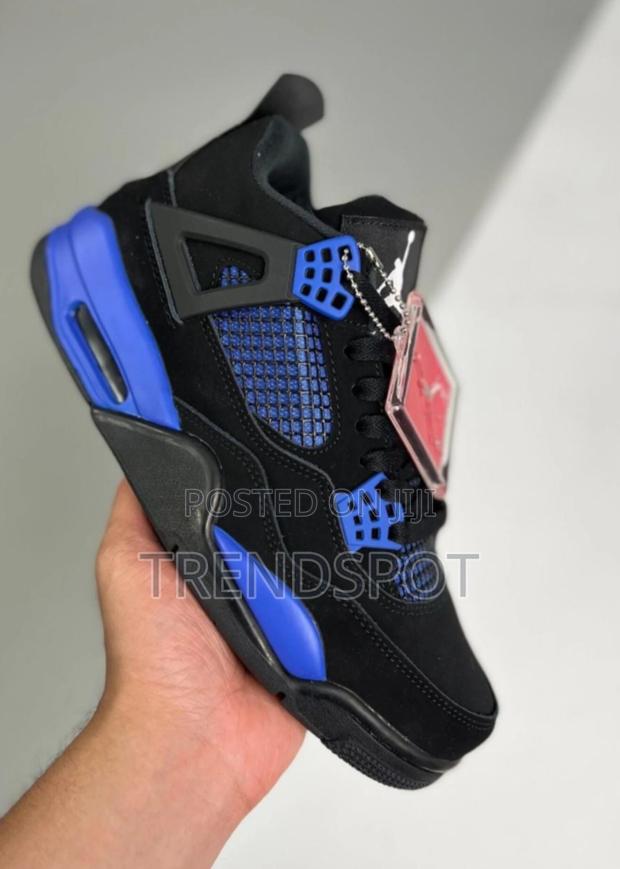 Thunder Blue Jordan 4 - thumbnail 3