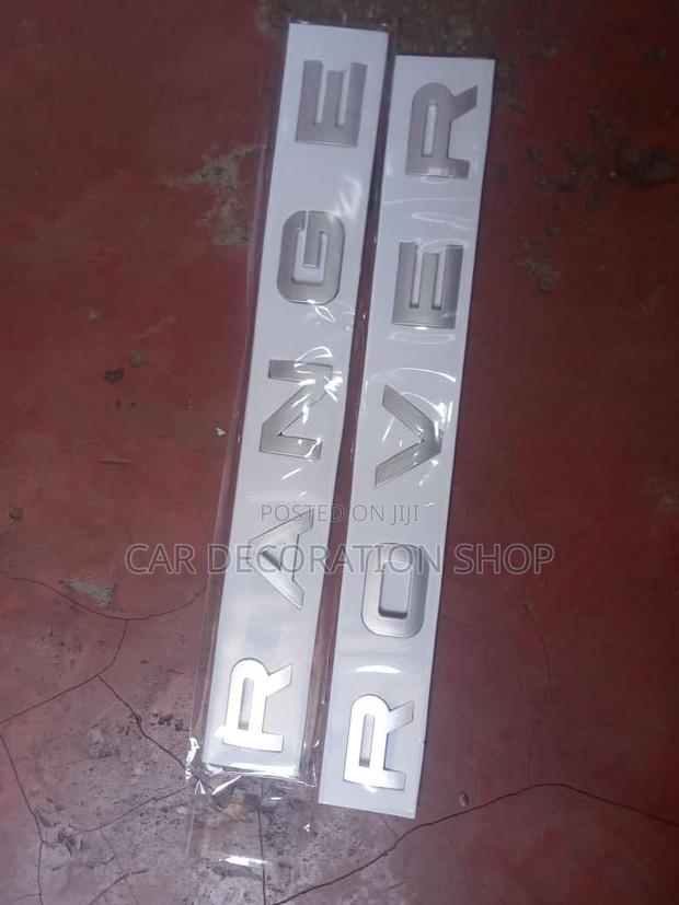 Front/Rear Replacement RANGE ROVER Self Adhesive Badges - main view