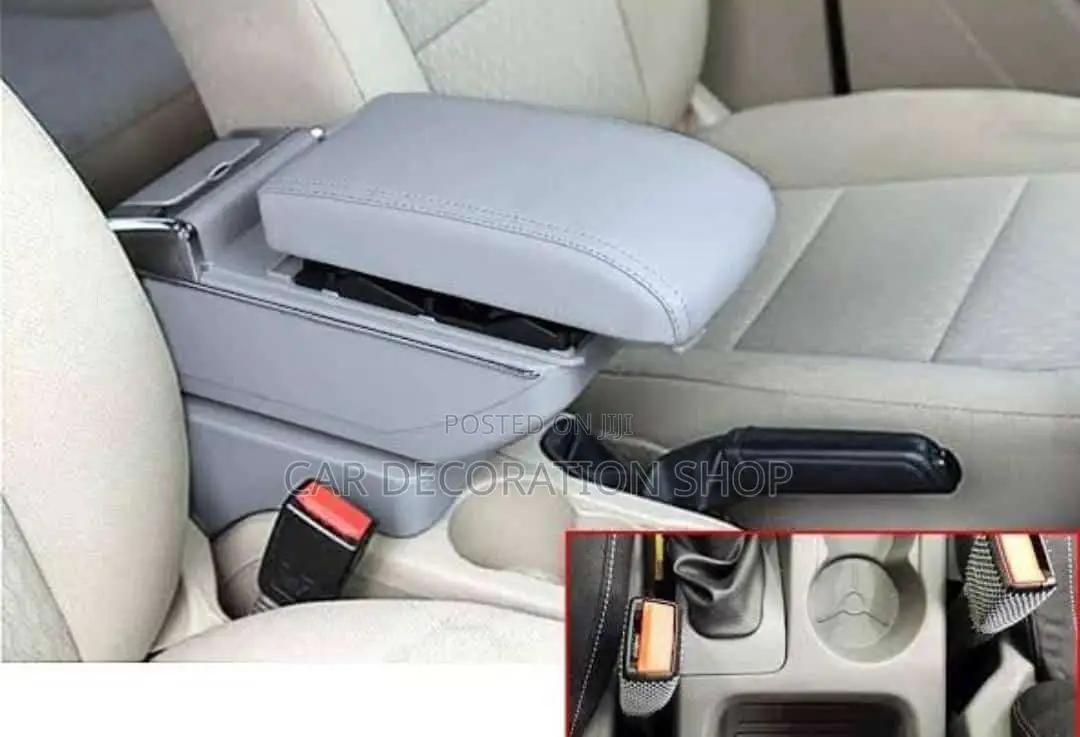 Grey and Black Amrest Console Fitted on Cars