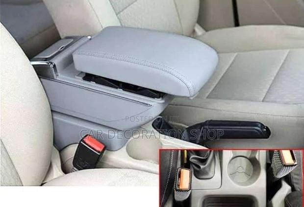 Grey and Black Amrest Console Fitted on Cars