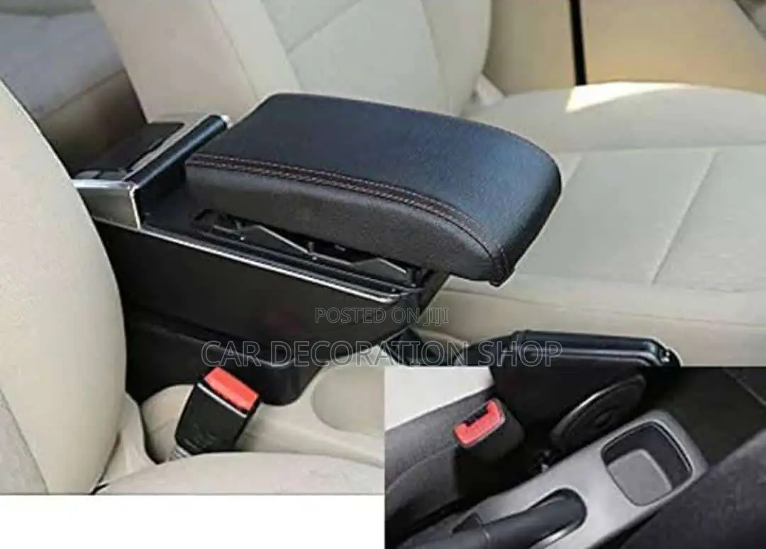 Grey and Black Amrest Console Fitted on Cars