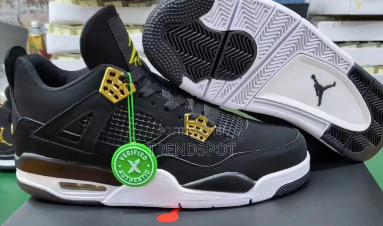 Gold Jordan 4
