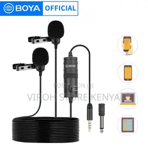 Boya Double Microphone Shirt Recording Microphone