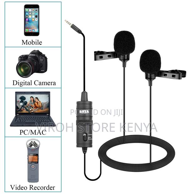 Boya M1DM Dual Omnidirectional Lavalier Microphone