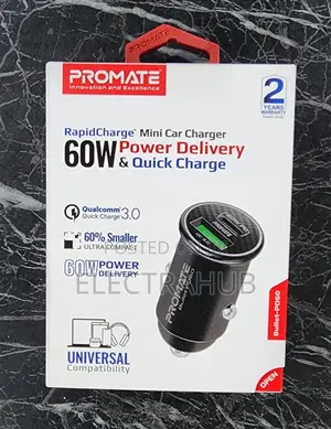 Promate Bullet-Pd60 60W Power Delivery Quick Charge