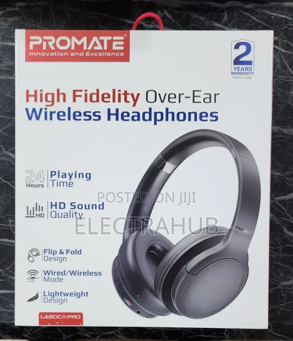 Promate Laboca-Pro Over Ear Wireless Headphones