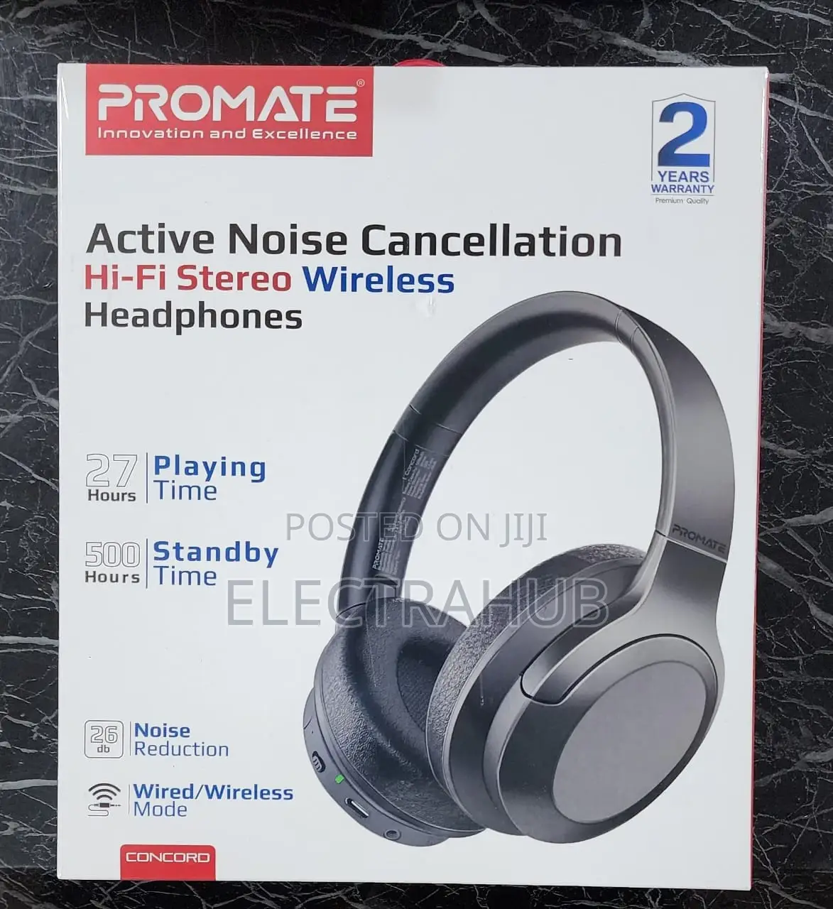 Promate Concord Noise Cancellation Wireless Headphones