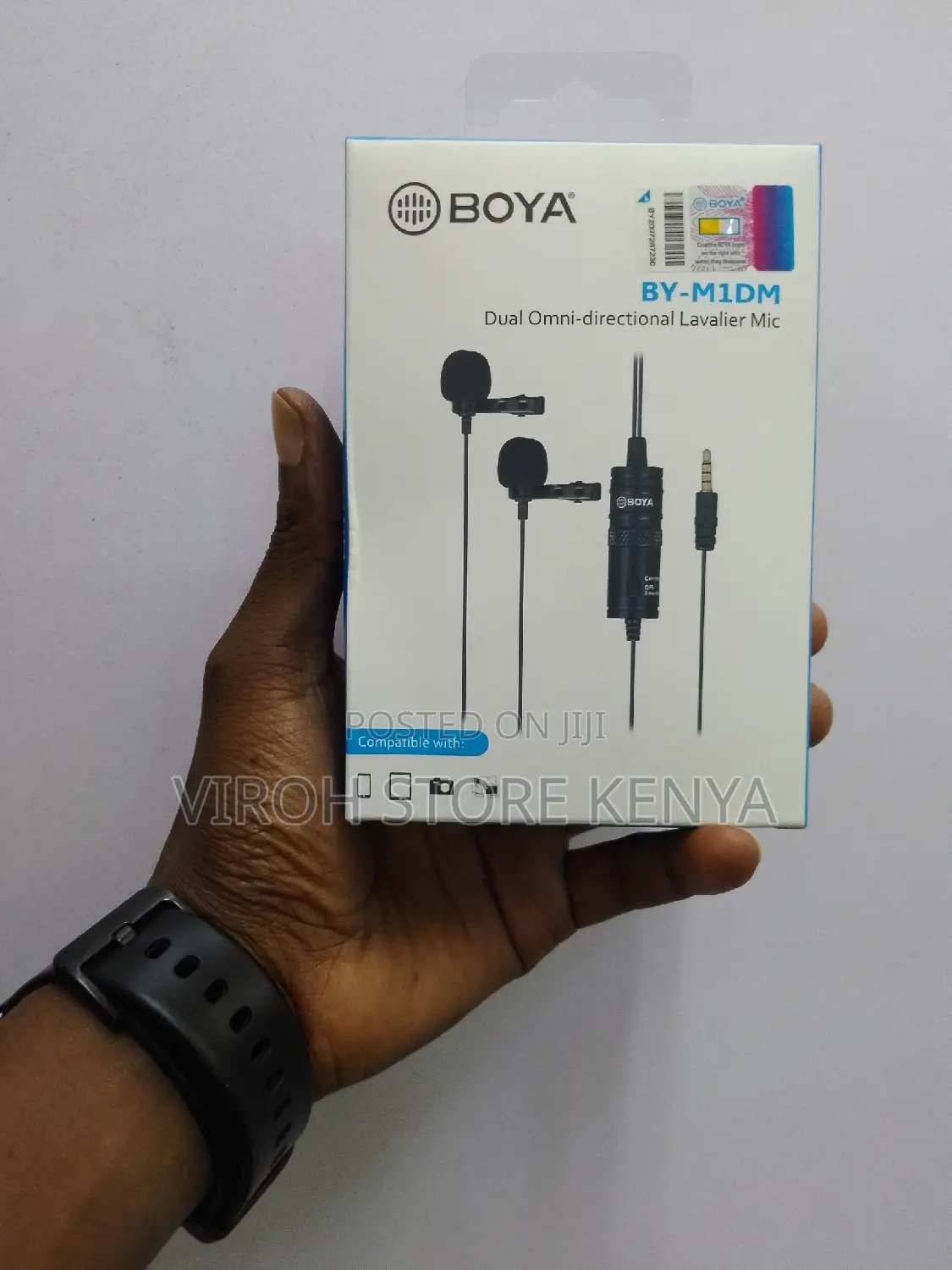 Boya Dual Shirt Microphone Recording Mic Omnidirectional 6M