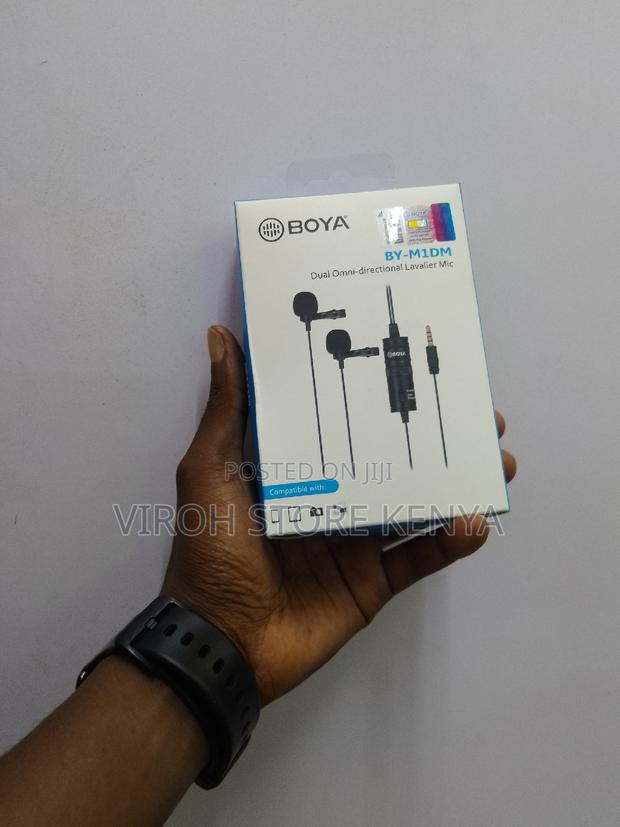 Camcorders Microphone Dual Boya Microphone 6M Lavalier Mic