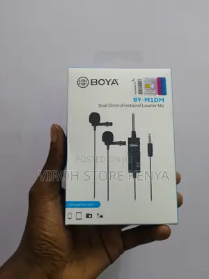 Boya Dual Shirt Microphone Interview Mic 6M Long