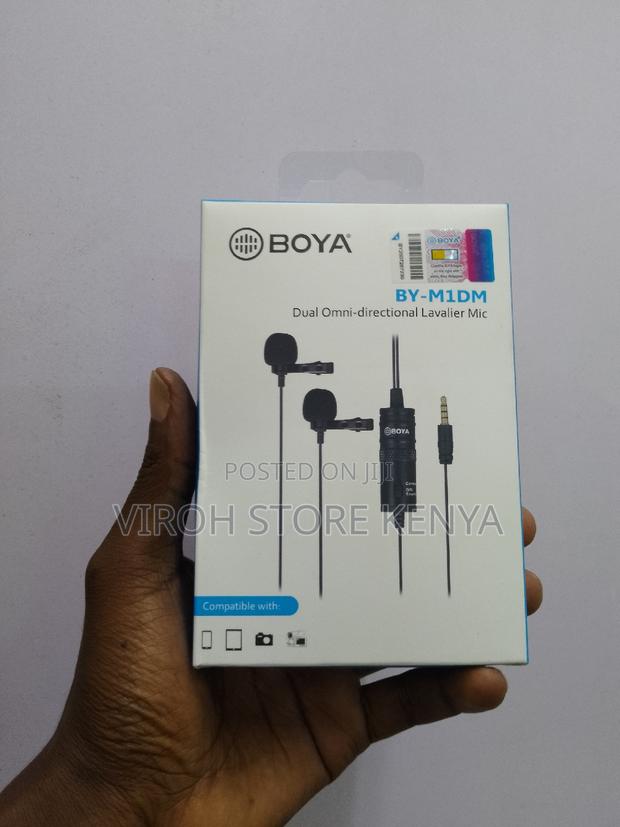 Boya Dual Shirt Microphone Interview Mic 6M Long