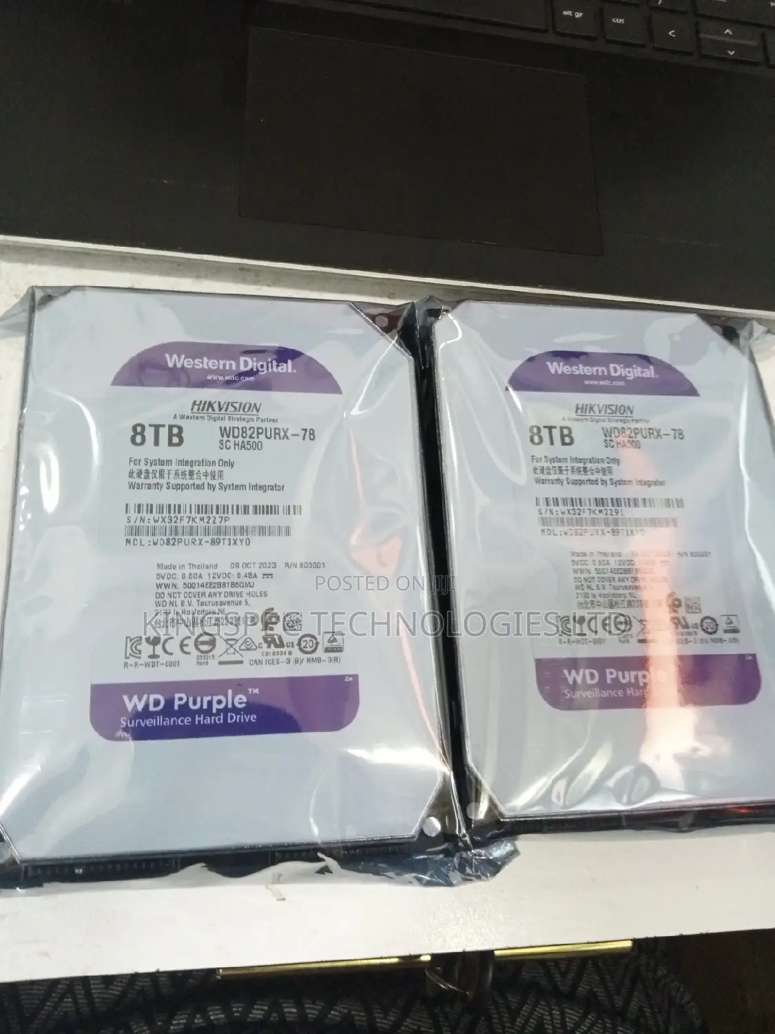 Western Digital (Wd) Purple 8tb Surveillance Hard Drive