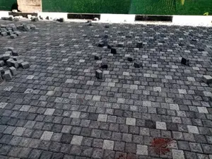 Pavers and Cabros Laying