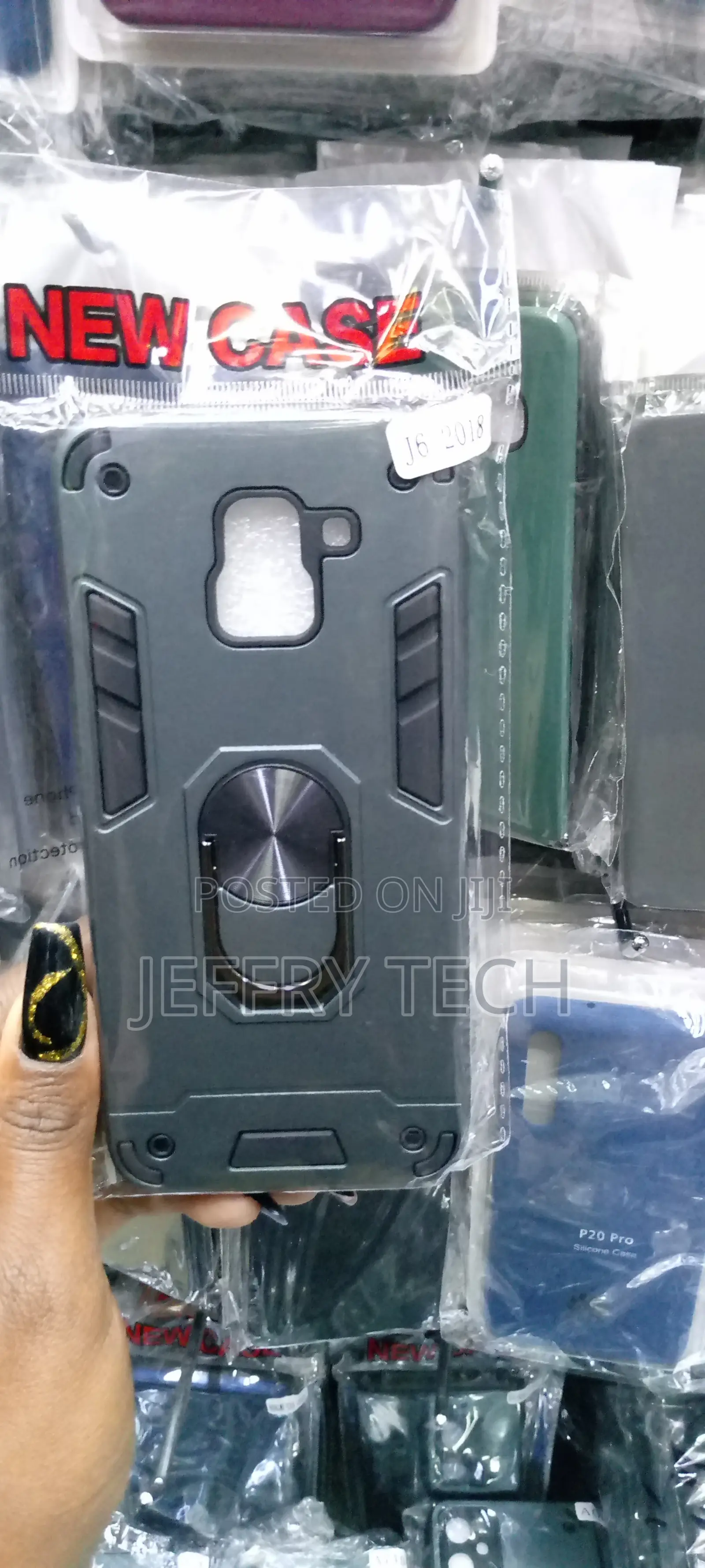 Galaxy J6 2018 Case,360 Degree Rotating Ring Holder