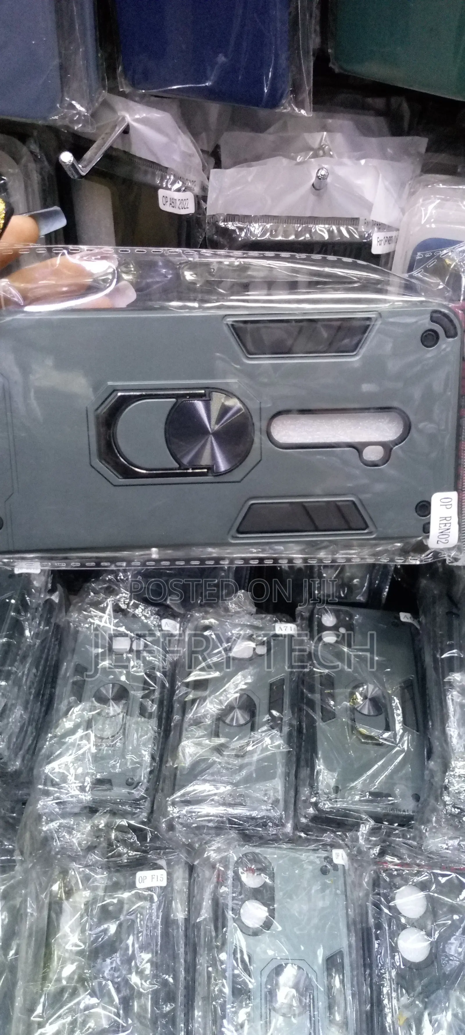Smartlike Hard Rugged Ring Defender Back Case for Oppo Reno2