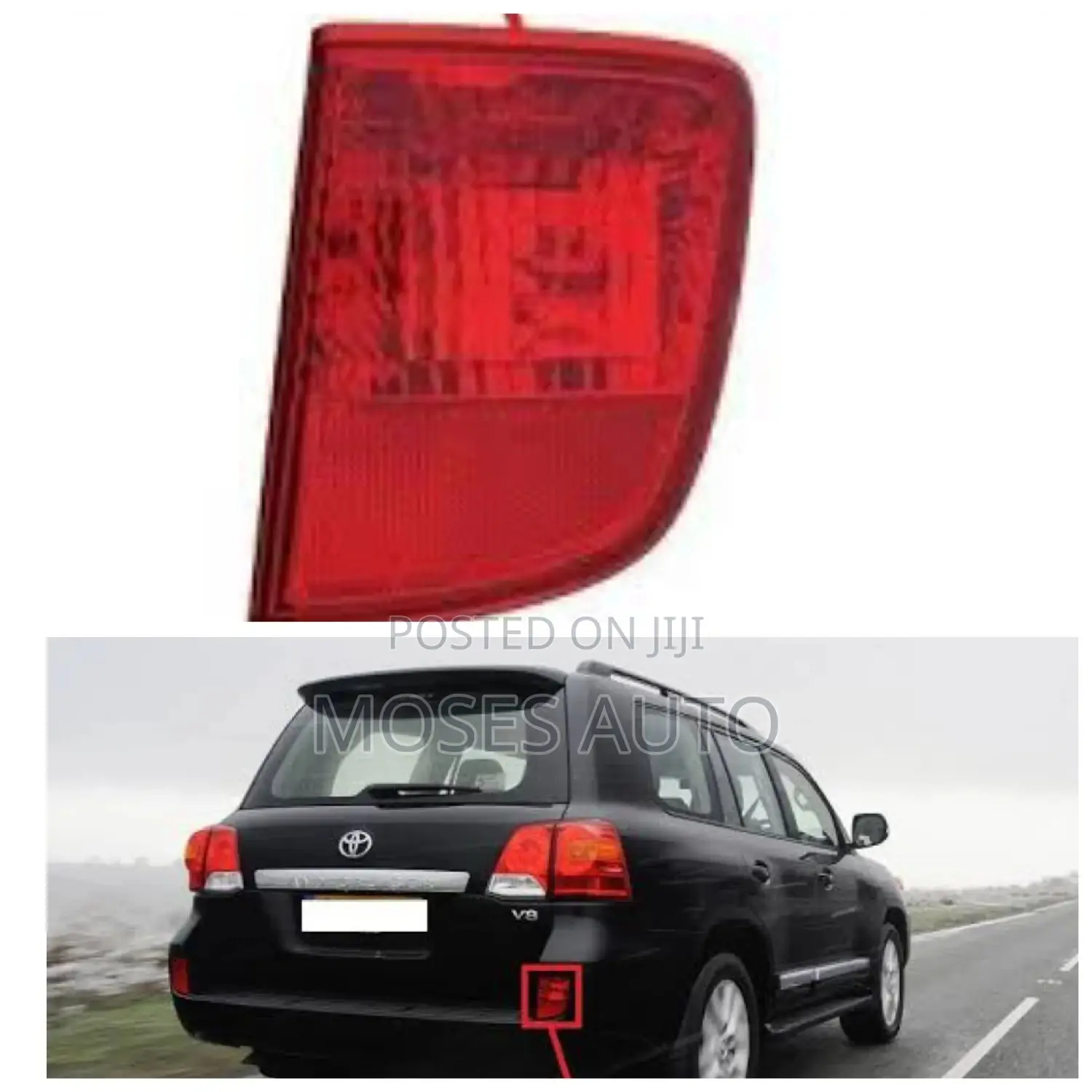 Bumper Reflector V8 Land Cruiser