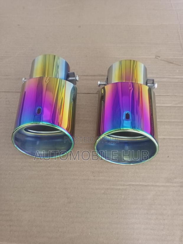 Single Muffler Tip Exhaust Decorations