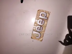 Silver JEEP Replacement Letter Word Badge (Black Available