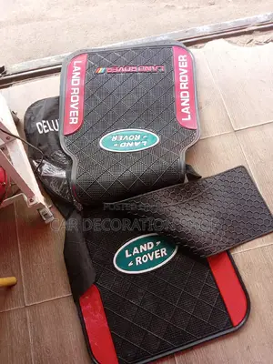 Car Logo Mats With Land Rover Logo Sign