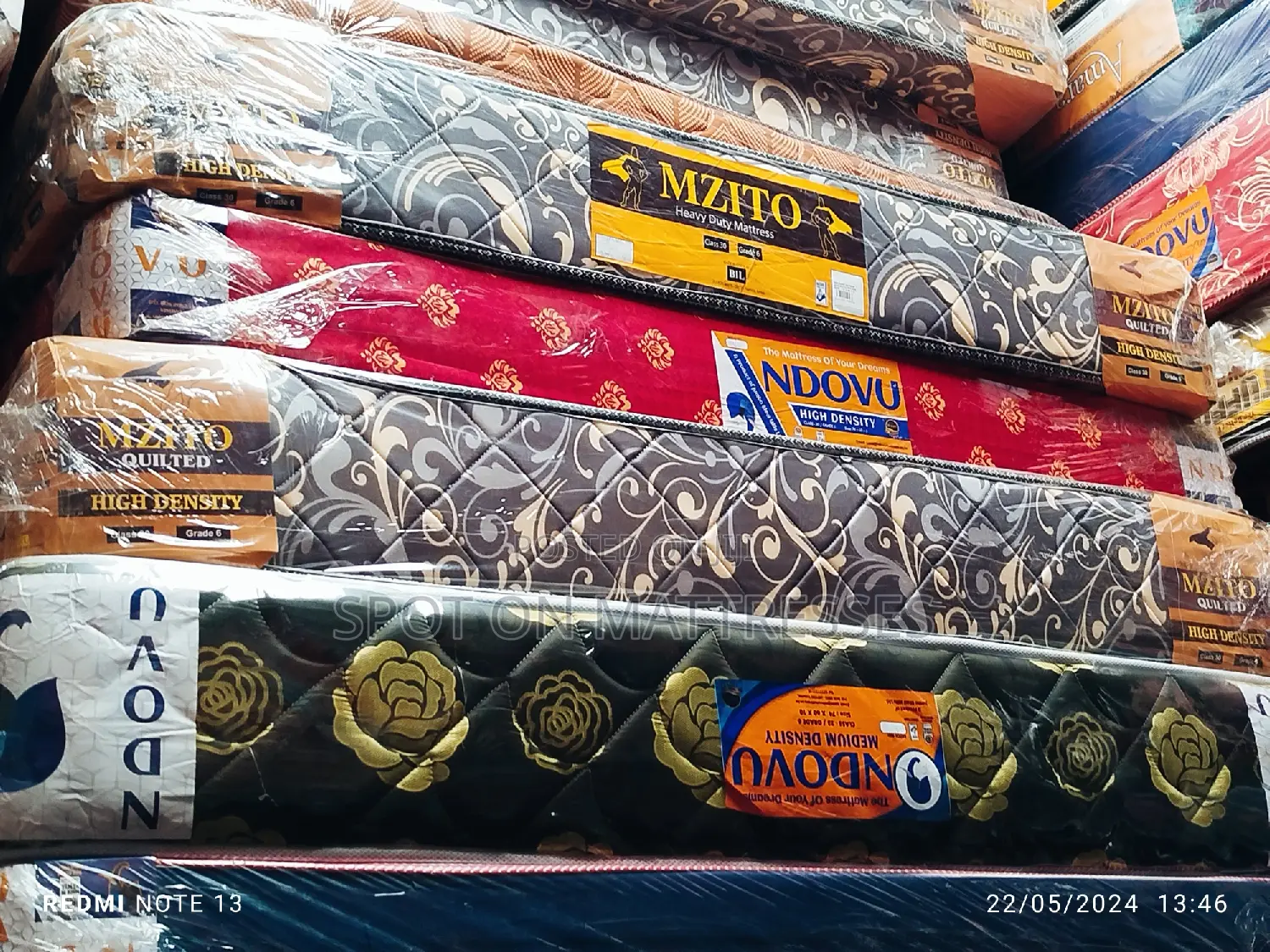 6by6 8inch HD Quilted Mattresses + Free Doorstep Delivery.